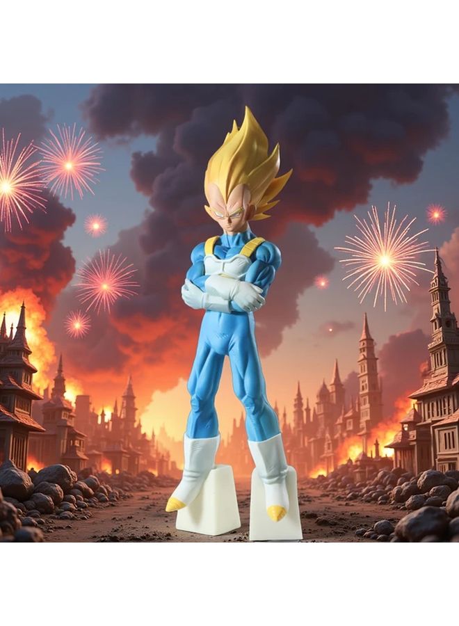 Dragon Ball Vegeta Beiji Yellow Hair Hands In Pockets Statue Anime Collectible Decor - Image 4